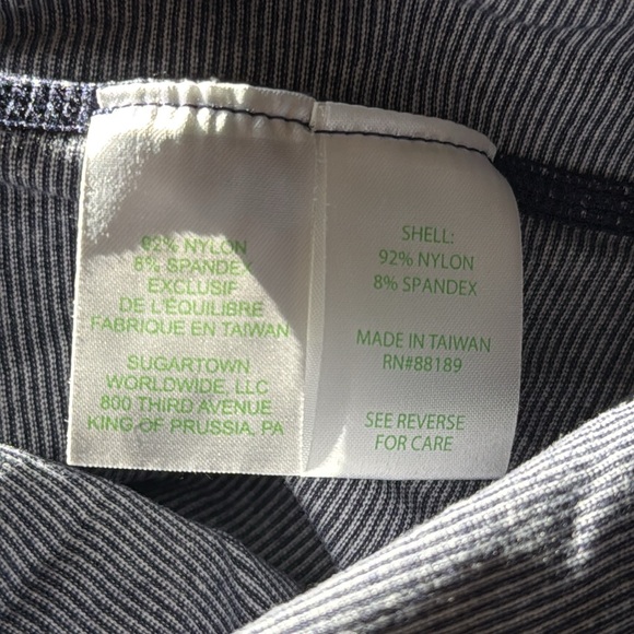 NWOT Lilly Pulitzer Athletic Jacket Luxletic Stripe Full gold Zip 2 Pockets M - Picture 9 of 12